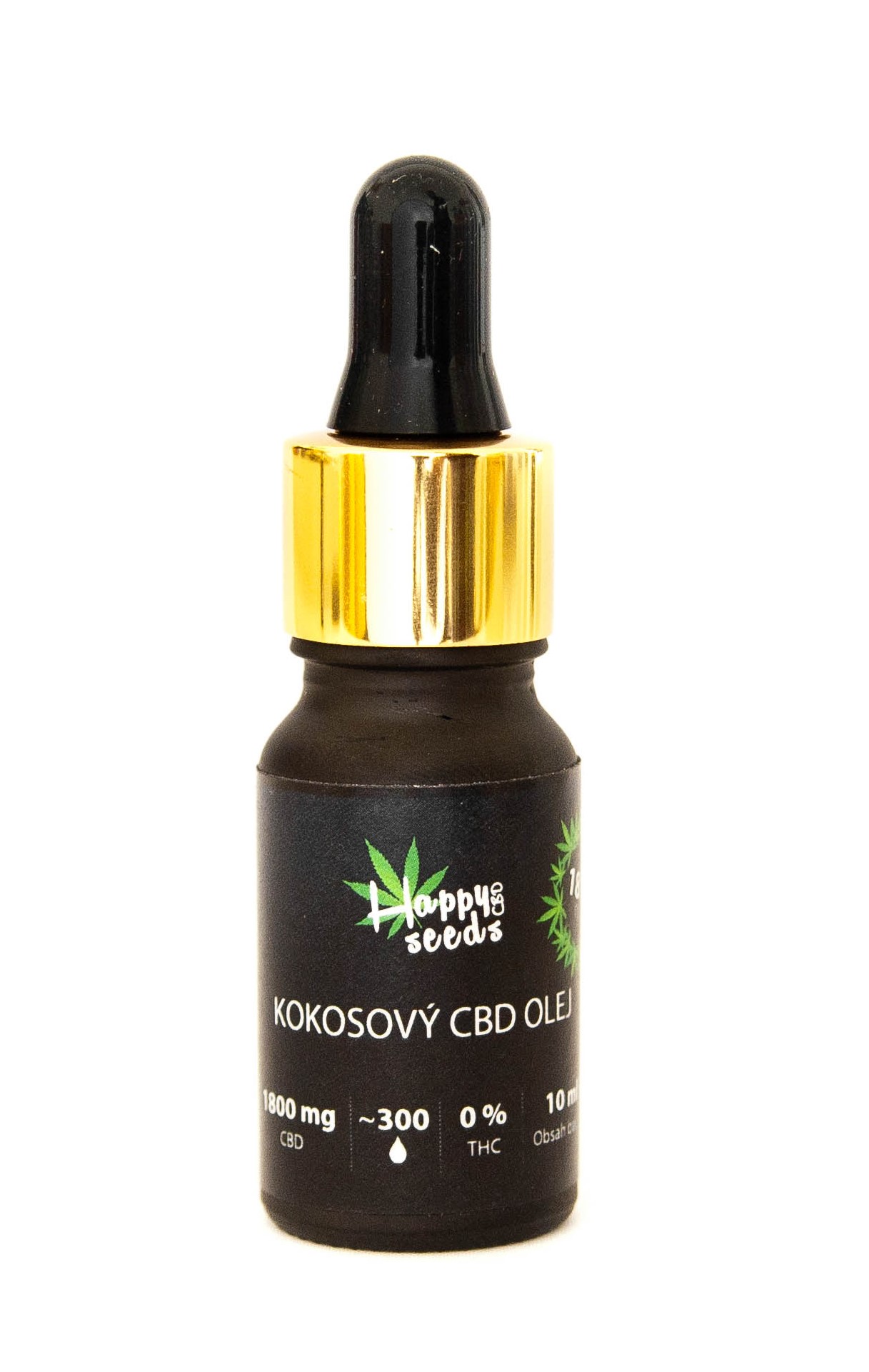 MCT kokosový CBD olej 18% od Happy seeds 30 ml Obsah: 10 ml