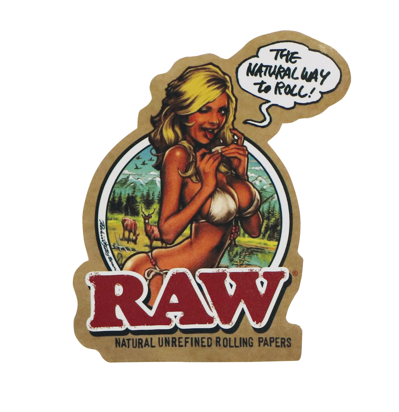 Samolepka RAW Girl nášivky od výrobce RAW Samolepka RAW Girl