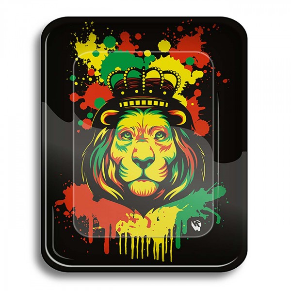 Black Leaf Kovový podklad Rasta Lion