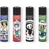 zapalovace clipper stickers skull