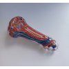 Barevná skleněná šlukovka 9 cm