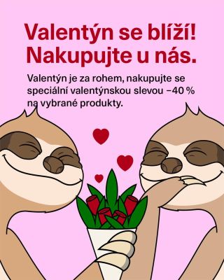 ❤️ Valentýn je téměř tady a láska je cítit ve vzduchu! ❤️ 🦥 Dopřejte svým blízkým milý dárek, který potěší víc než tisíc...