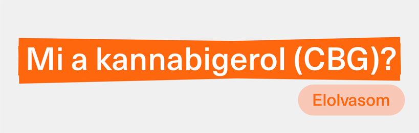 Mi a kannabigerol (CBG)?