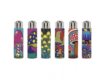 clipper zapalovac pop covers color mushrooms