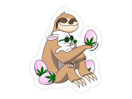 velikonocni samolepka weedshop