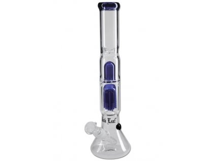 3649 skleneny ice bong s perkolatorem modrym od firmy black leaf