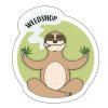 samolepka s lenochodem meditacni weedshop