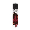 clipper zapalovac artistic leaves red