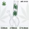 skleneny bong s potiskem 22 cm