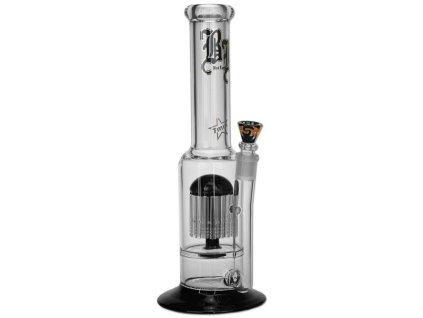 3457 skleneny bong s 24 arm perkolatorem cerny