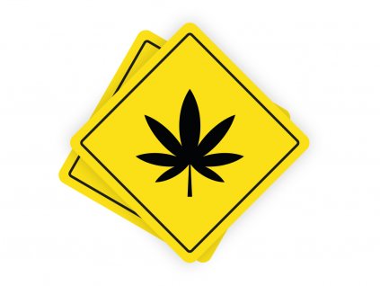 stickers marihuana samolepka konopi