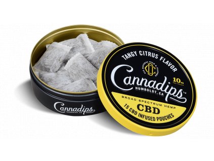 Cannadips Citrus Tin Open