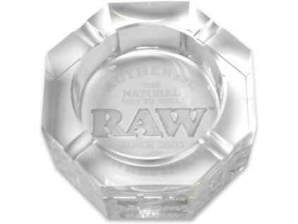 raw popelnik skleneny kristalovy