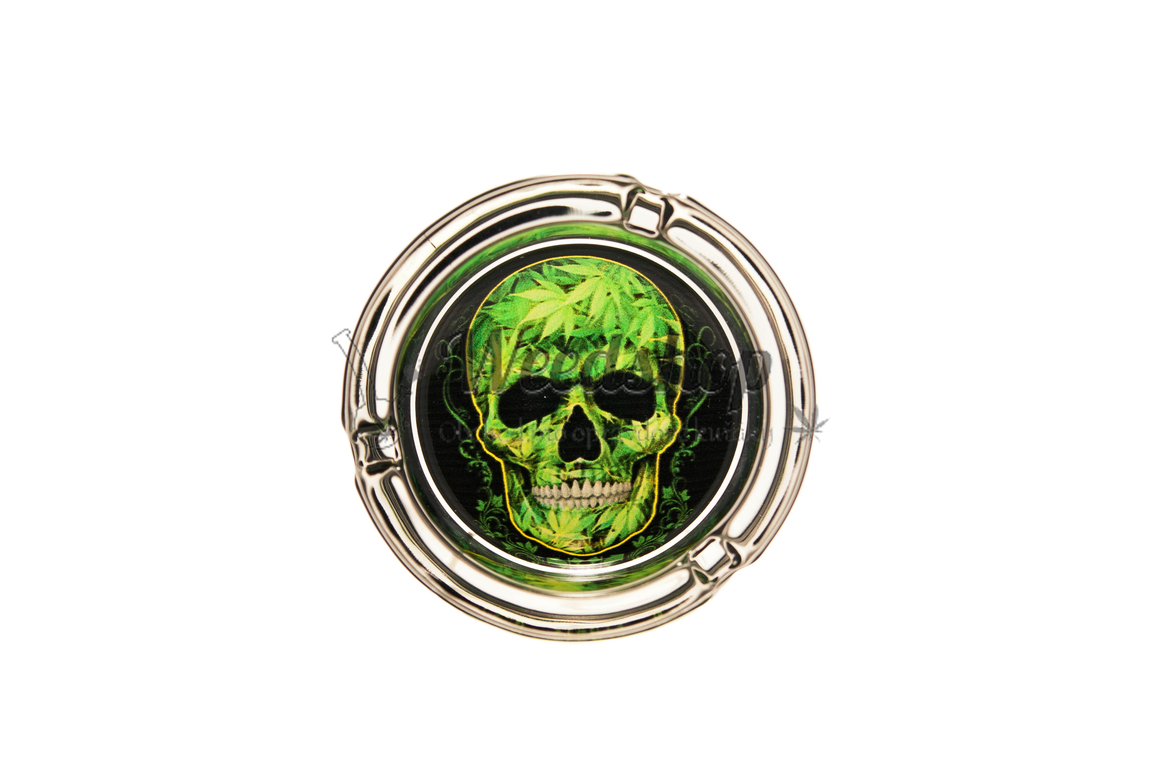 WeedShop Sklenený popolník - Cannabis Skull Varianty: Cannabis Skull