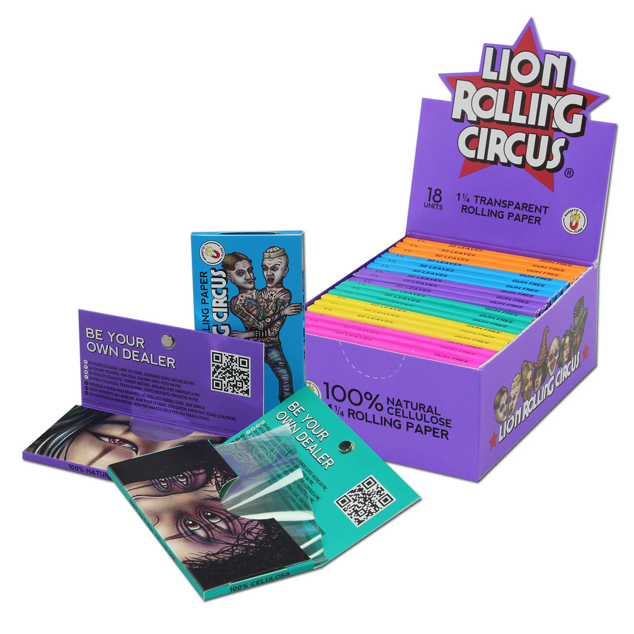 Lion Rolling Circus celulózové papieriky 1/4