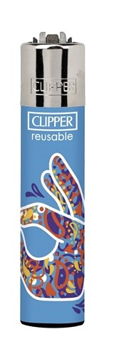 Clipper zapaľovač Hippie Hands Clipper motív: Hippie Hands 2