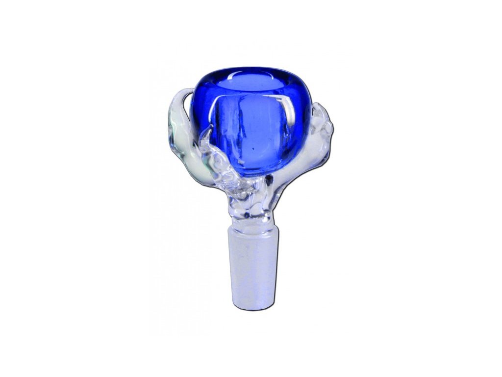 WeedShop Sklenený kotlík 14.5 mm Claw - rôzne farby Farba: Modrá