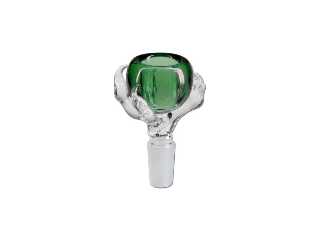 WeedShop Sklenený kotlík 14.5 mm Claw - rôzne farby Farba: Zelená