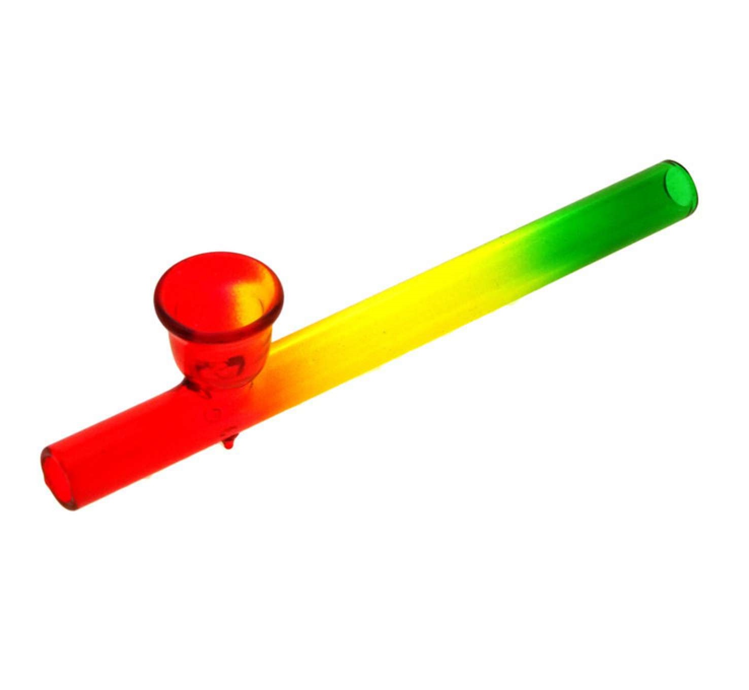 WeedShop Malá sklenená fajfka Kawuum Rasta, 10 cm