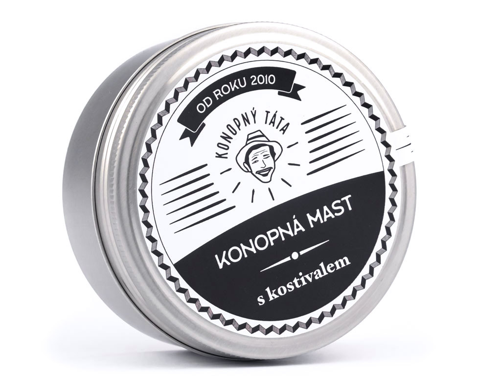 Konopný táta Konopná masť s kostihojom Hmotnosť: 80 ml