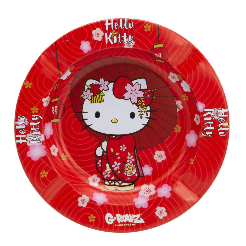 G-ROLLZ Kovový popolník Hello Kitty - Kimono Red