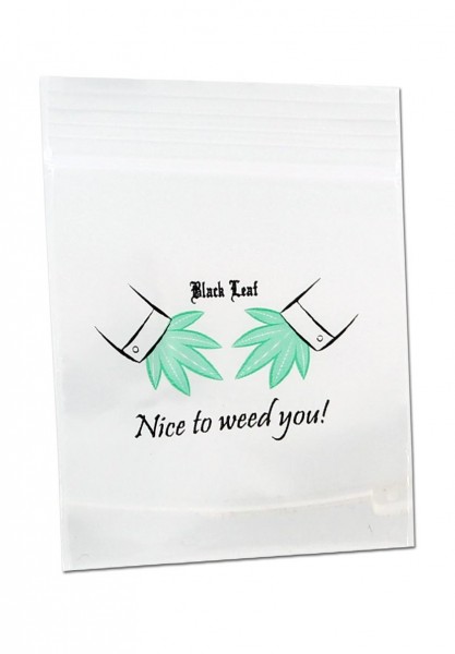 Black Leaf Uzatvárateľné ZIP sáčky - 40x60mm - weed - 100 ks
