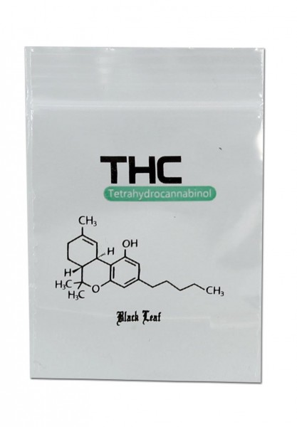 Black Leaf Uzatvárateľné ZIP sáčky - 40x60mm - THC - 100 ks