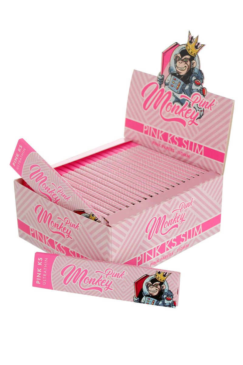 Cigaretové papieriky Monkey King Pink KS Slim