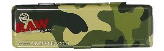 Kovový obal RAW na King Size cigaretové papieriky Varianty: camuflage