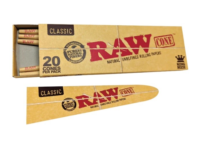 Predrolované cigaretové dutinky RAW Cone, 20 ks