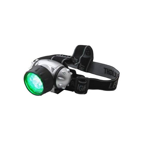 Čelovka Elektrox, zelené LED svetlo
