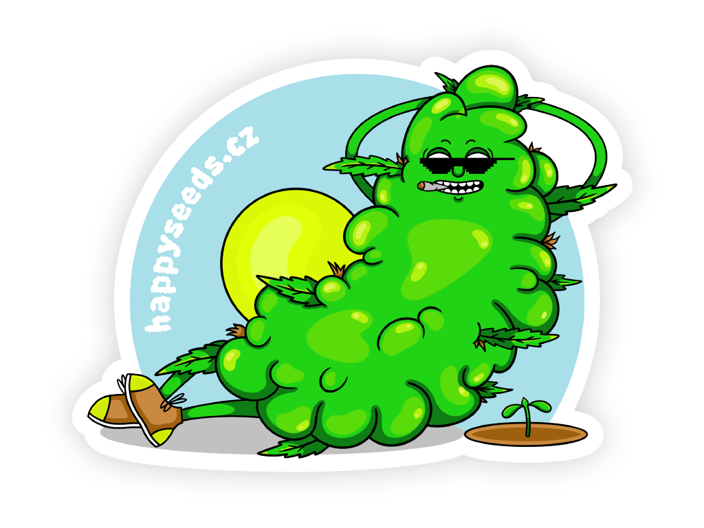 WeedShop Nálepka happyseeds.cz 2