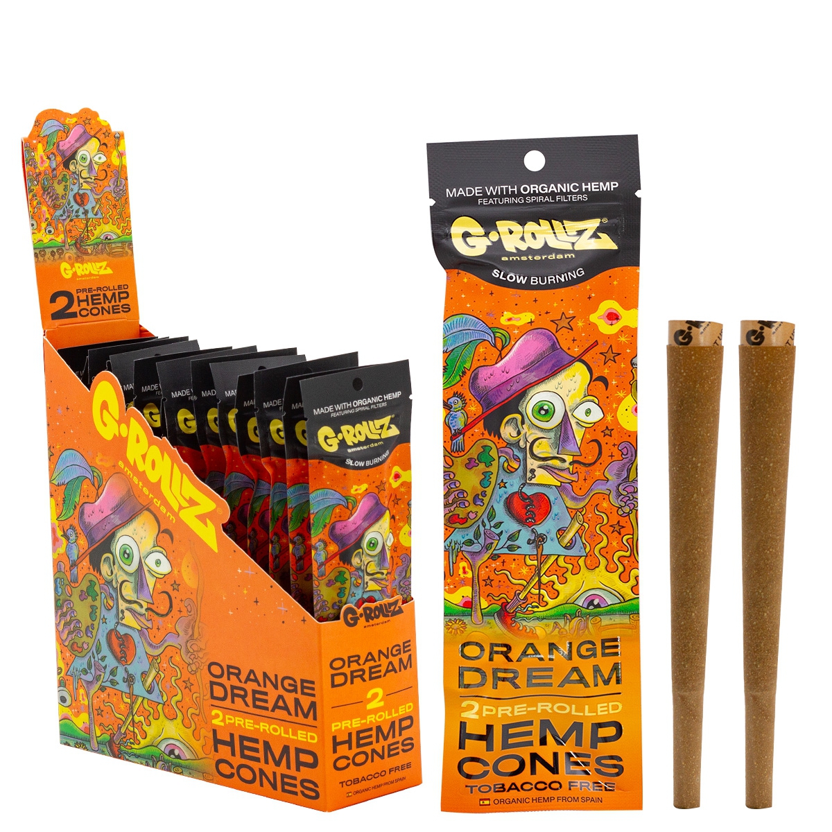 G-ROLLZ Blunt 2x Orange Pre-Rolled Hemp Cones