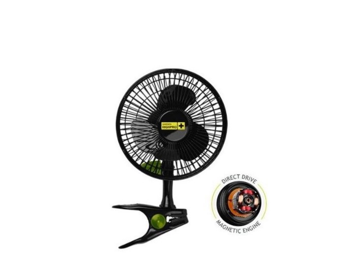 GARDEN HIGHPRO GHP cirkulačný ventilátor 12W s klipsou, 20 cm