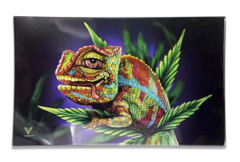 V-Syndicate Veľký sklenený podklad V Syndicate Chameleon
