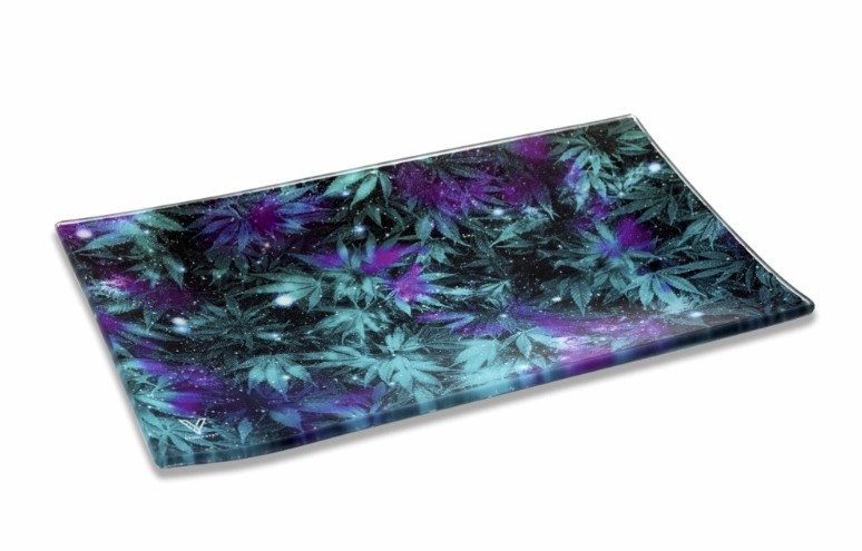 V-Syndicate Veľký sklenený podklad V Syndicate Weed Galaxy