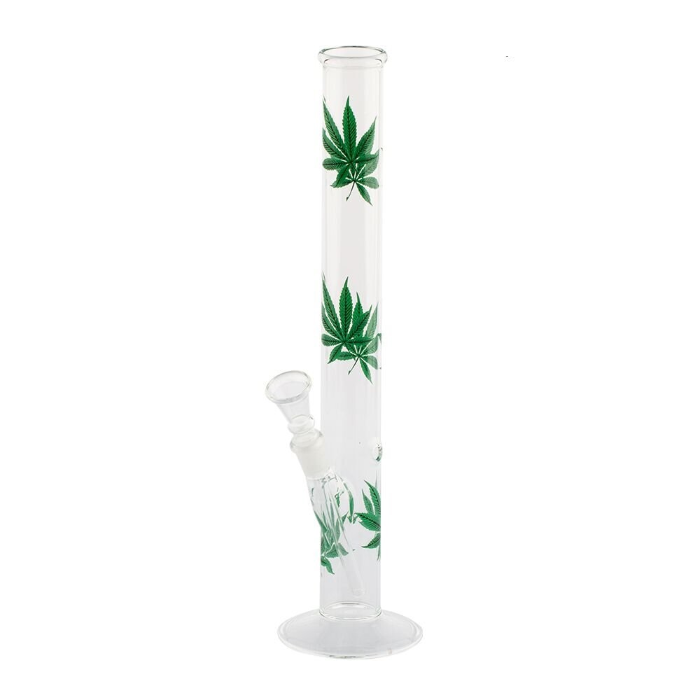 Rovný sklenený bong hemp, 35 cm