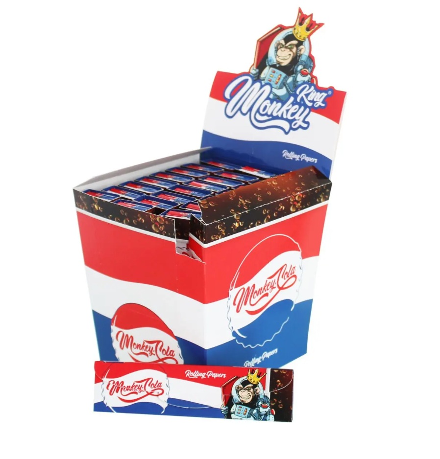 Monkey King Cigaretové papieriky SMELLPACK Blue Cola KS + filtre