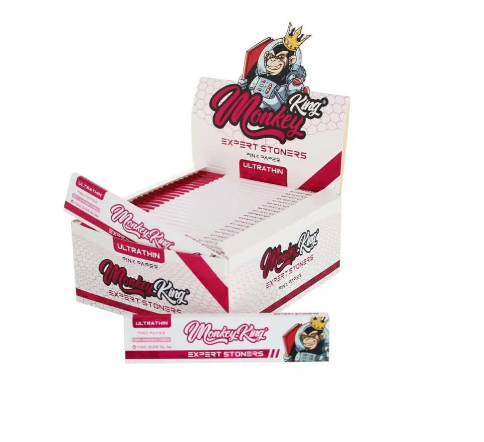 Cigaretové papieriky Monkey King Pink Expert Stoners