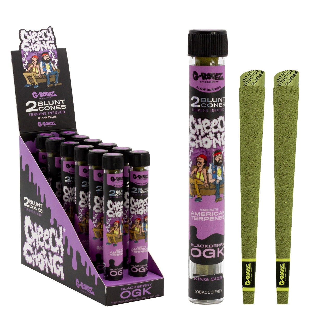 G-ROLLZ Blunt 2x Blackberry OGK Terpene Infused Cones