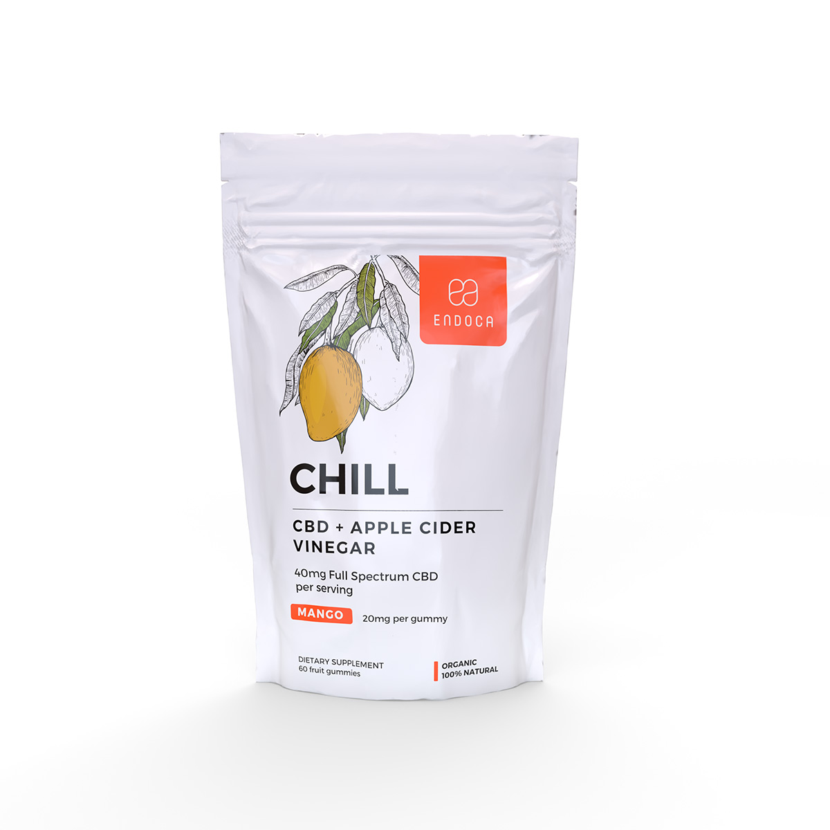 Gumové jahodové CBD bonbóny 0,3% THC 100 g