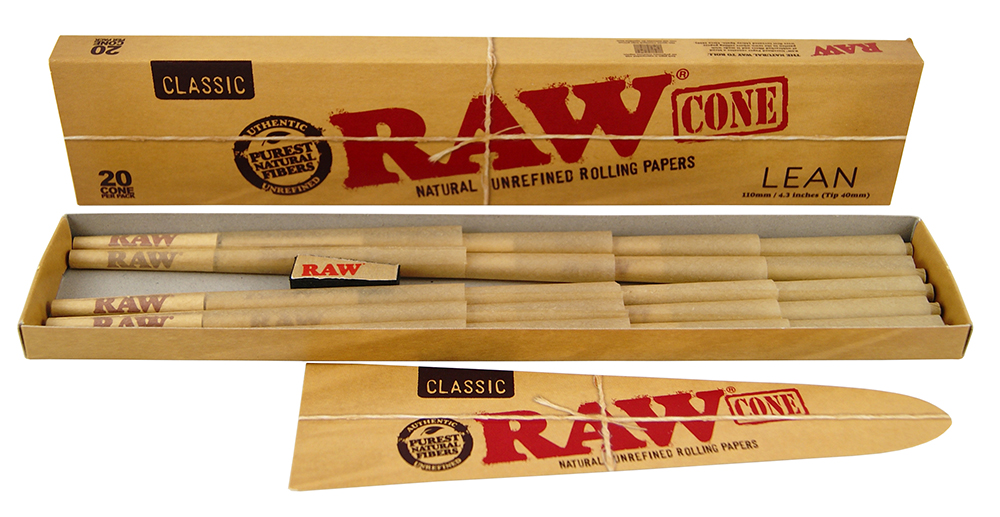 Předrolované dutinky RAW Lean, 20 ks
