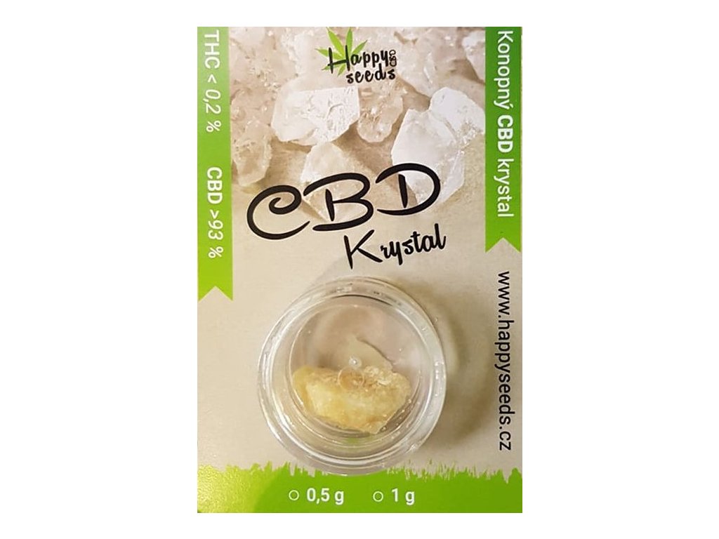 CBD kryštál 93% od Happy seeds Hmotnosť: 1 g
