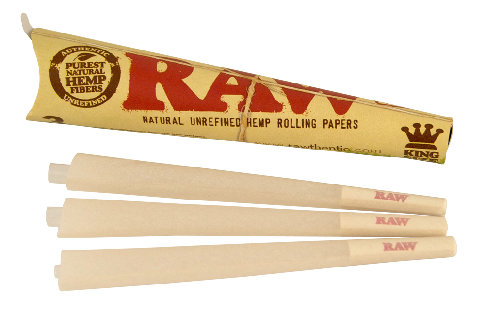 Predrolované kónické dutinky RAW Organic 3 ks