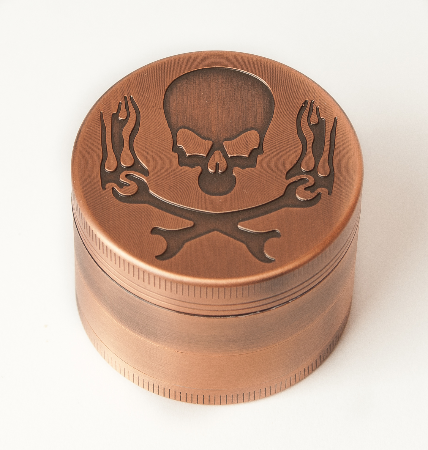 WeedShop Medená drvička ø 50 mm Varianty: Skull drvička