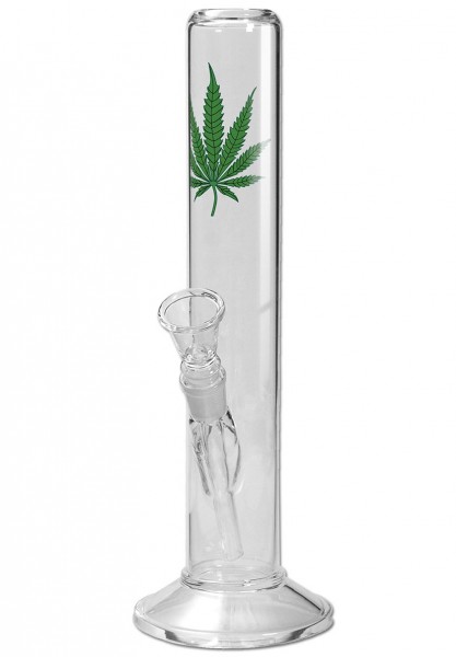 Black Leaf Sklenený bong s listom 40 cm