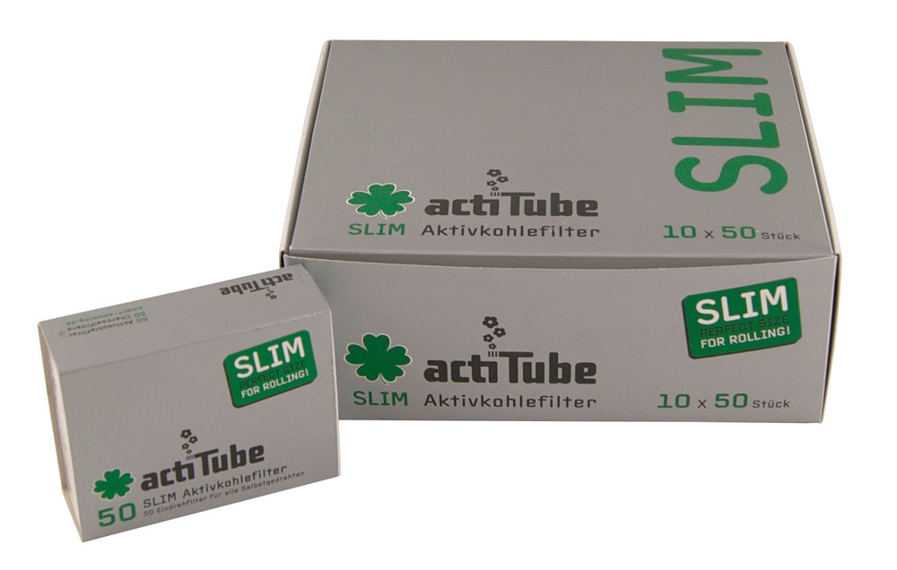 ActiTube slim filtre s aktívnym uhlím 50 ks