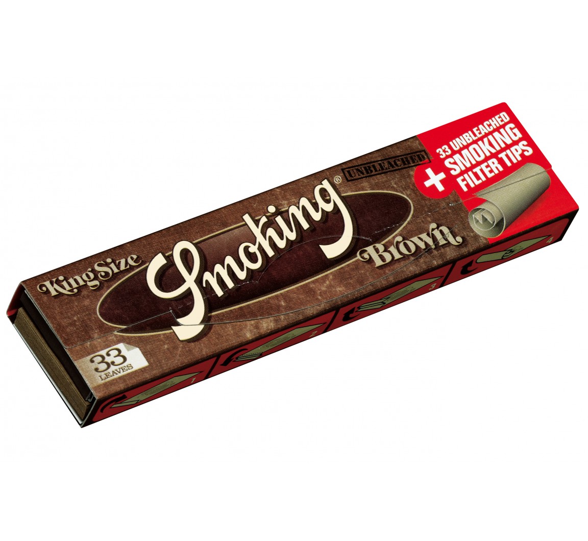 Cigaretové papieriky Smoking Brown + filtre