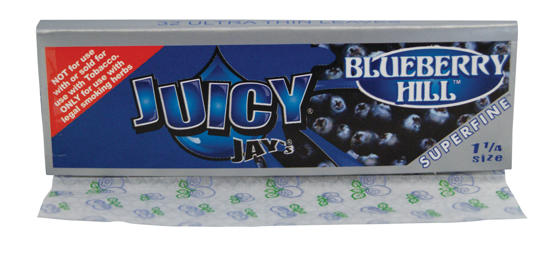 Juicy Jay's Ochutené krátke papieriky Juicy Blueberry Hill
