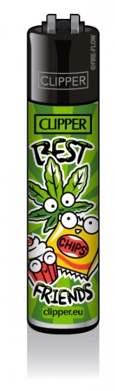 Clipper zapaľovač Best Friends Varianty: Weed Friends Chip